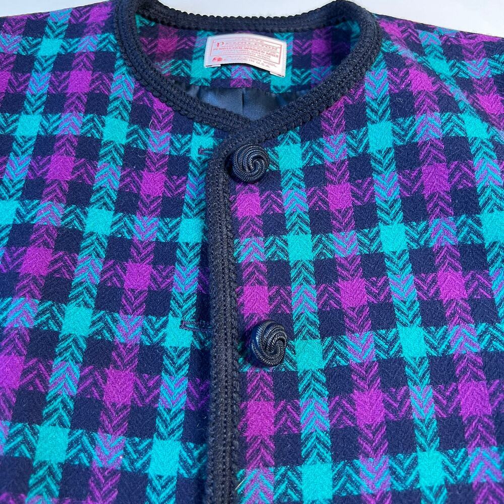 Pendleton Women's Jacket 100% Virgin Wool Purple … - image 4